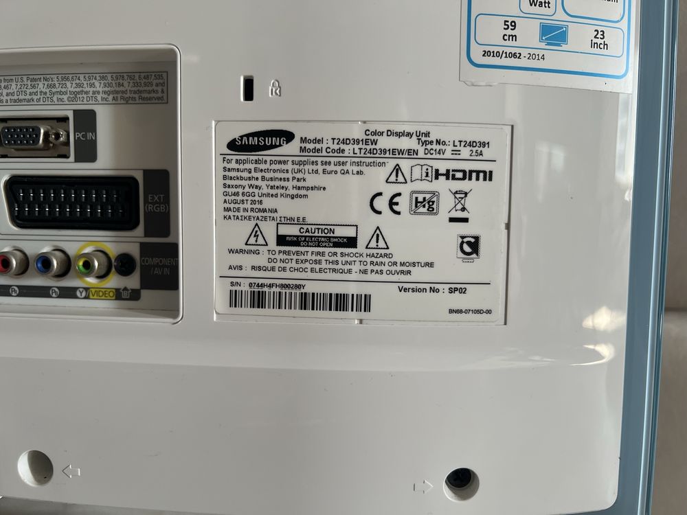 Monitor Samsung T24D391EW – 24” LED – z pilotem