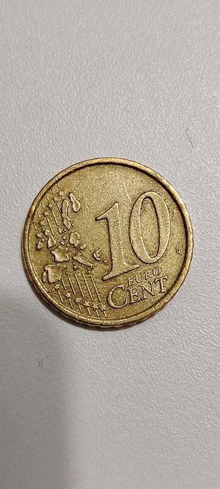 10 Cêntimos De Itália Ano de 2002