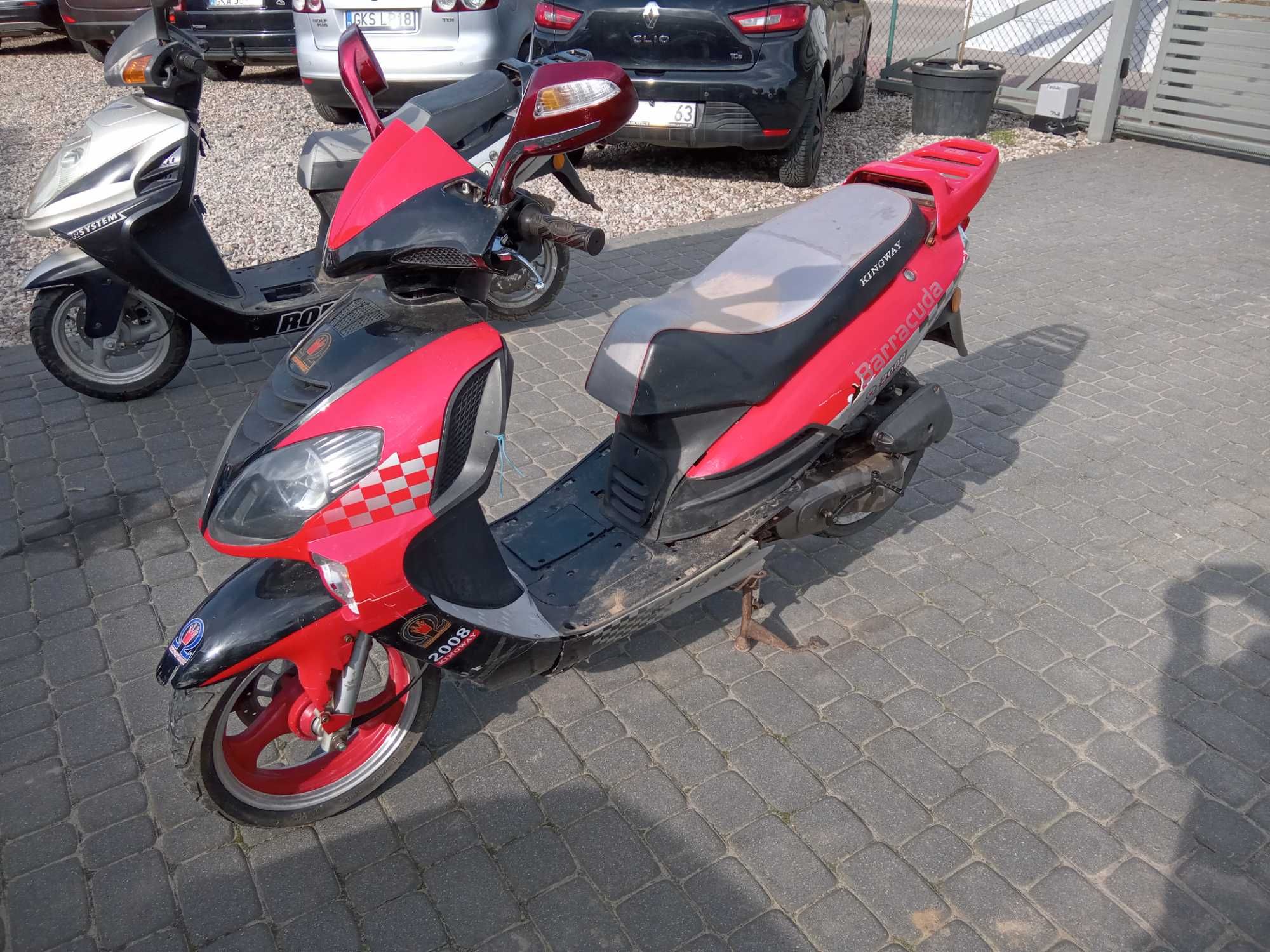 Motorower skuter Kingway 50 cm3 2008 rok w pełni sprawny dwusów