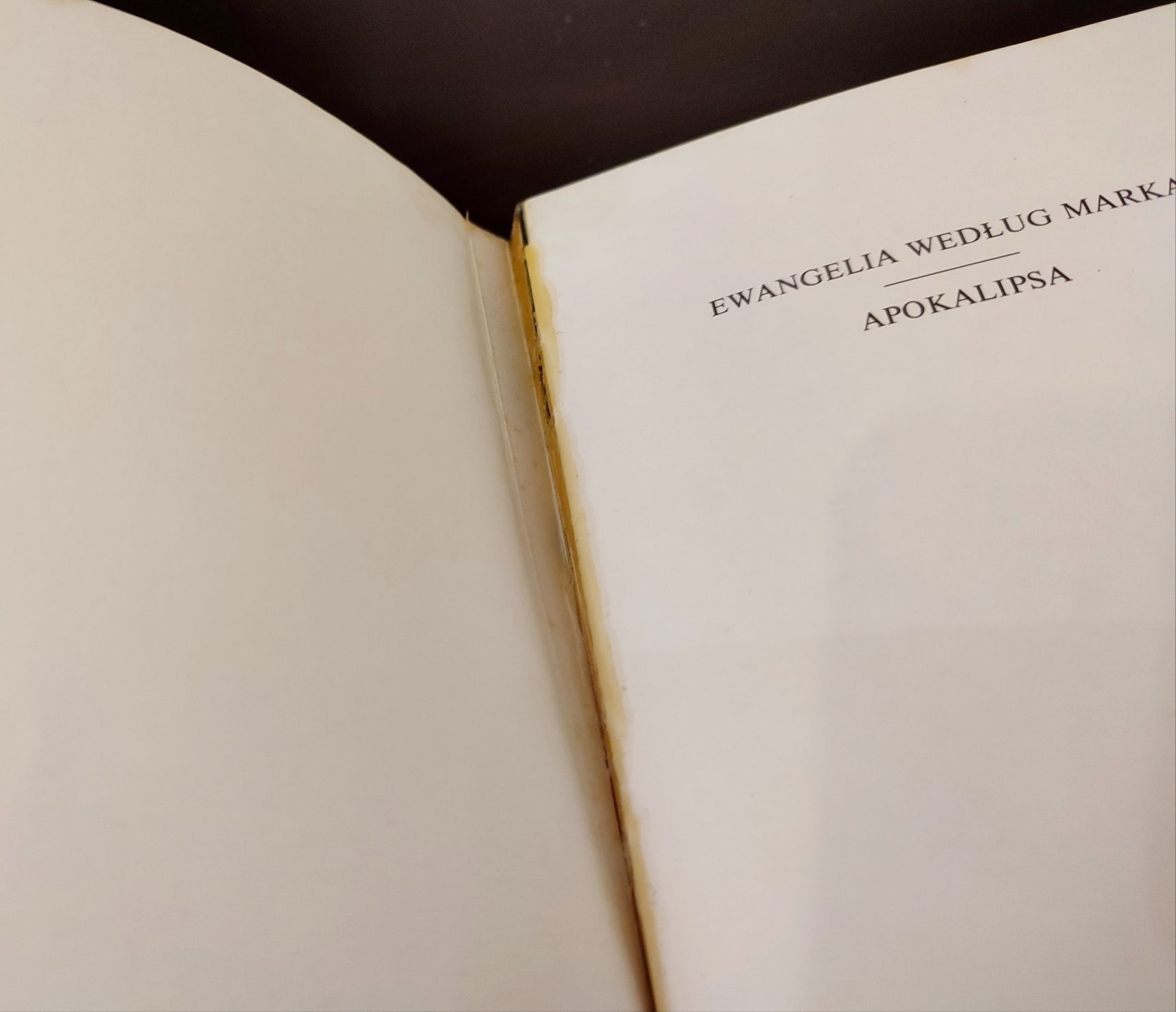 Ewangelia wg świętego Marka - Apokalipsa tłumaczenie Czesław Miłosz