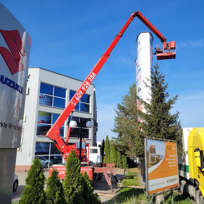 Wynajem podnośników koszowych