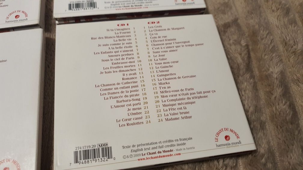 CD Le Siècle D'or Gréco , Brassens , Ferré , Trénet  8szt płyt.