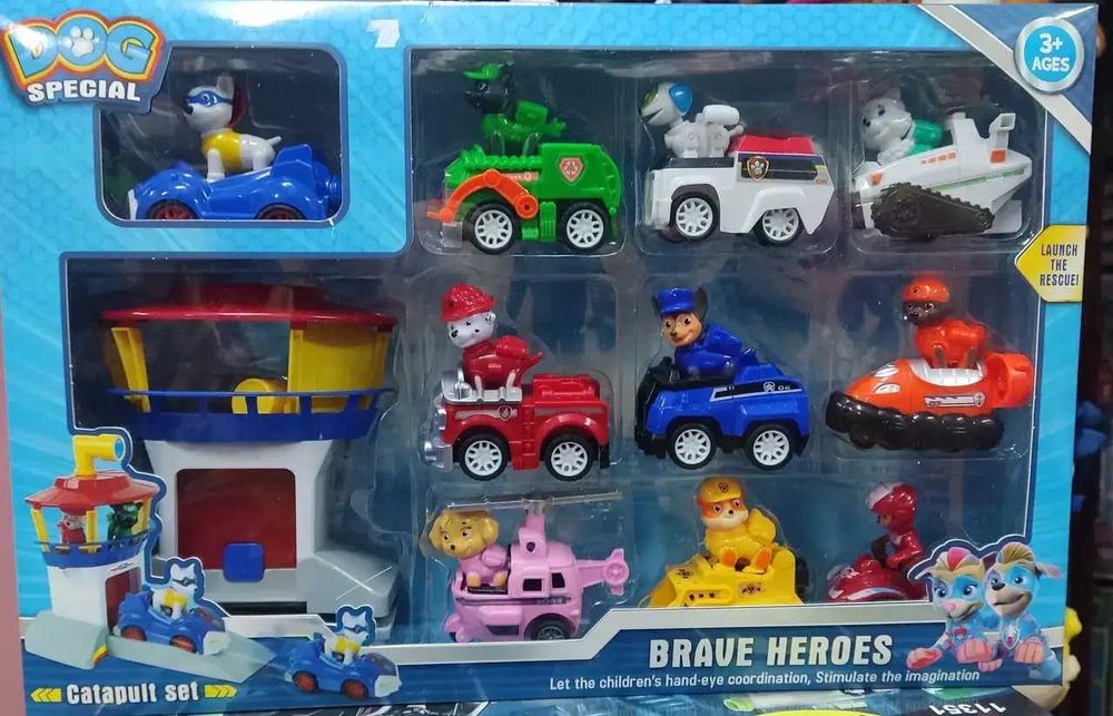 Ігровий набір Dog Paw Patrol Щенячий патруль 10 штук БАЗА