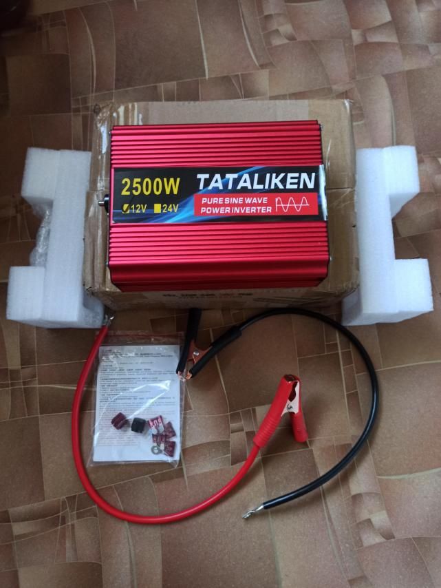 Инвертор автомобильный.Чистый синус 2500W Tataliken, 12/220