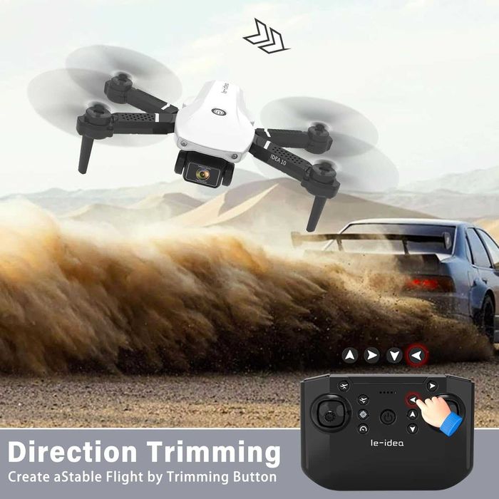 Drone IDEA10 para crianças e iniciantes câmara dupla 2 baterias - NOVO