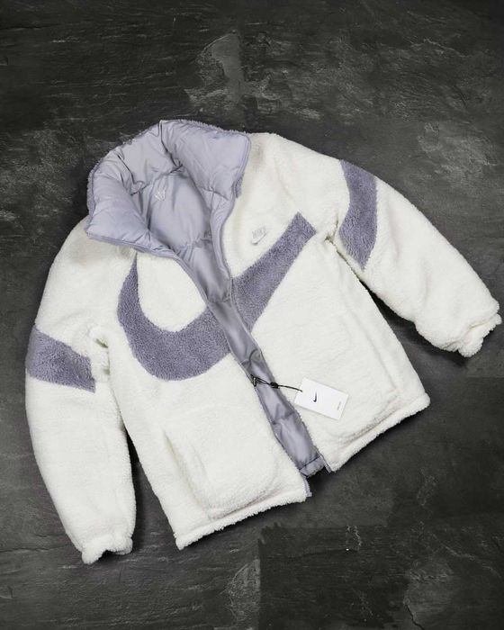 !Двосторонній! Пуховик Nike Nocta Grey White XS S M L XL XXL куртка