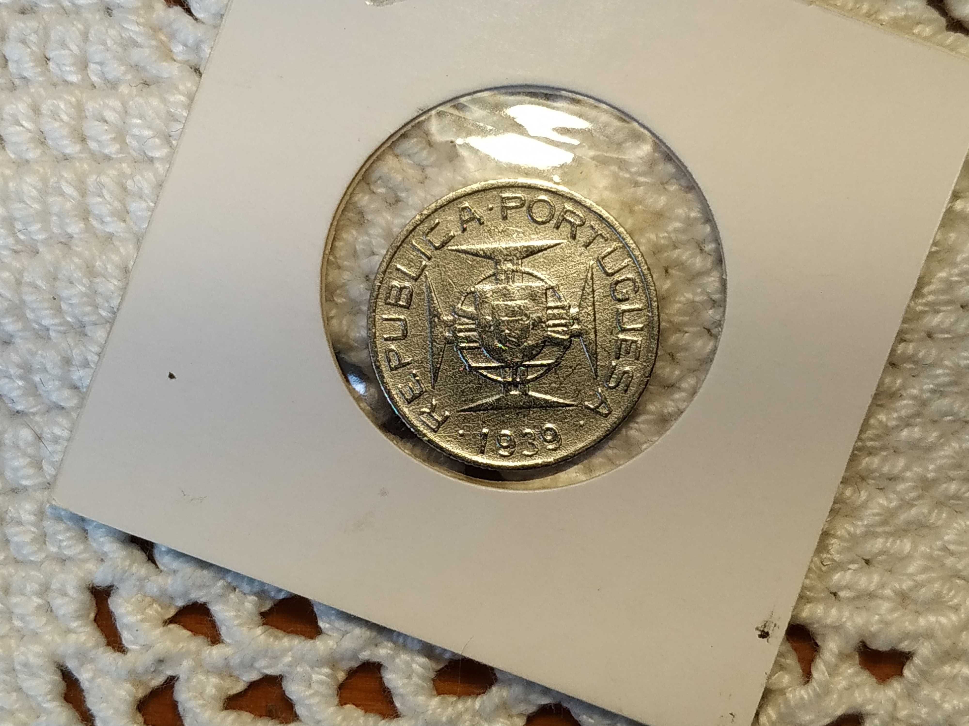 São Tomé e Príncipe - moeda em prata de 2,5 escudos de 1939