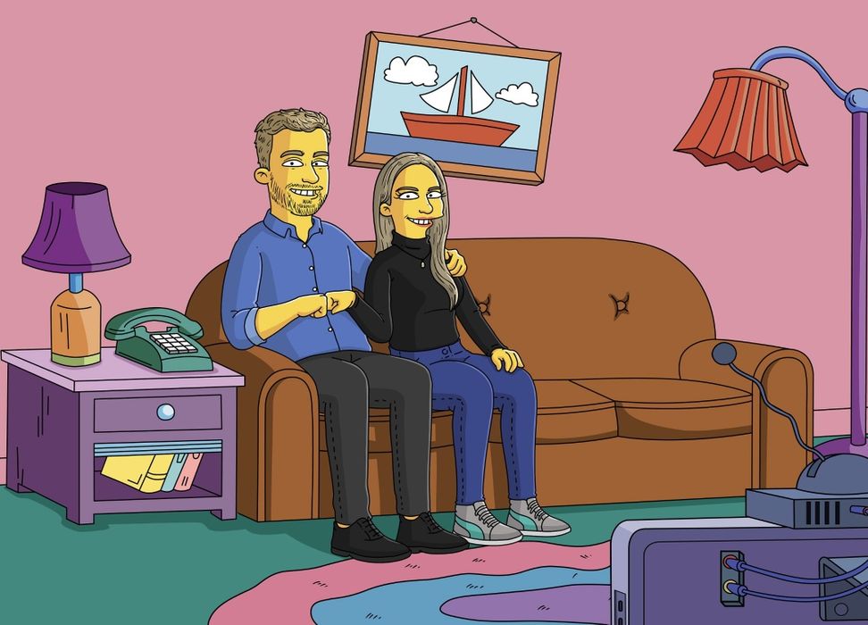 Портрет у стилі Сімпсонів Рік і Морті Simpsons