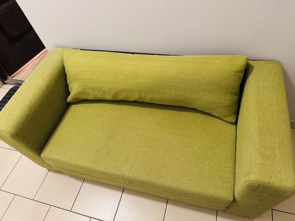 Sofa IKEA zielona rozkładana ASKEBY