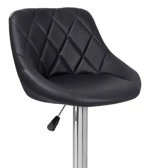 Krzesło Barowe Hoker Stołek Barowy Kuchenny Pikowany Ekoskóra G740