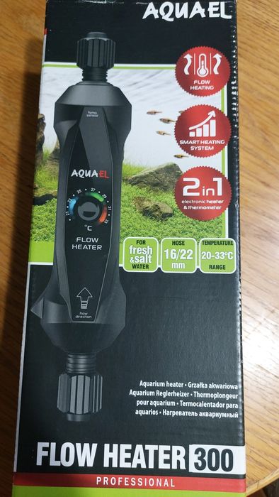 Grzałka przepływowa do akwarium 300w