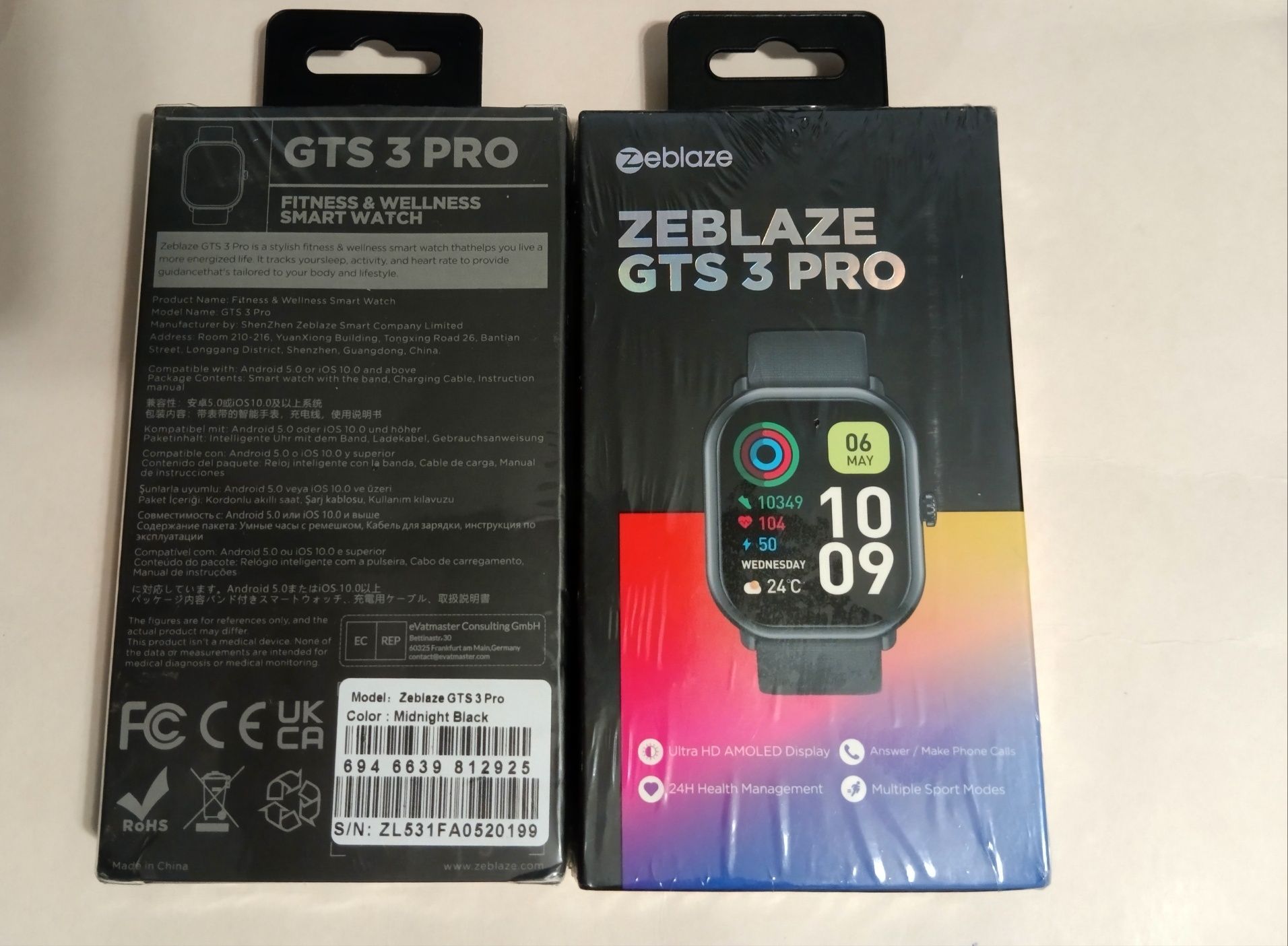 Zeblaze GTS 3 Pro AMOLED Смарт Годинник Смарт Часы