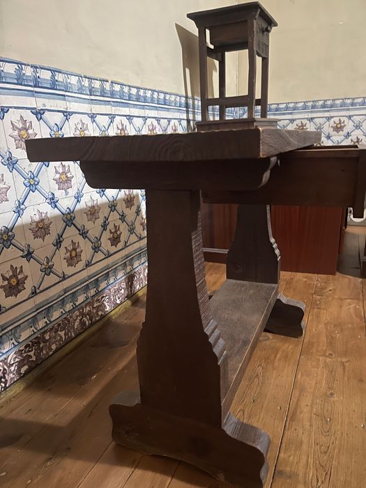 Conjunto 3 peças em madeira maciça