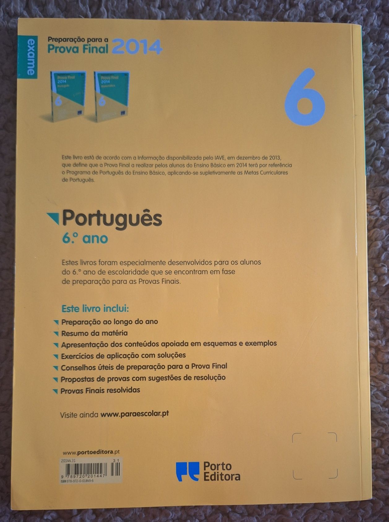 Prova final de Português 6°ano