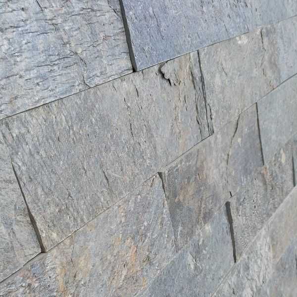 Płytki Kamienne Elewacyjne na elewacje ściane Łupek Deoli Green 30x10