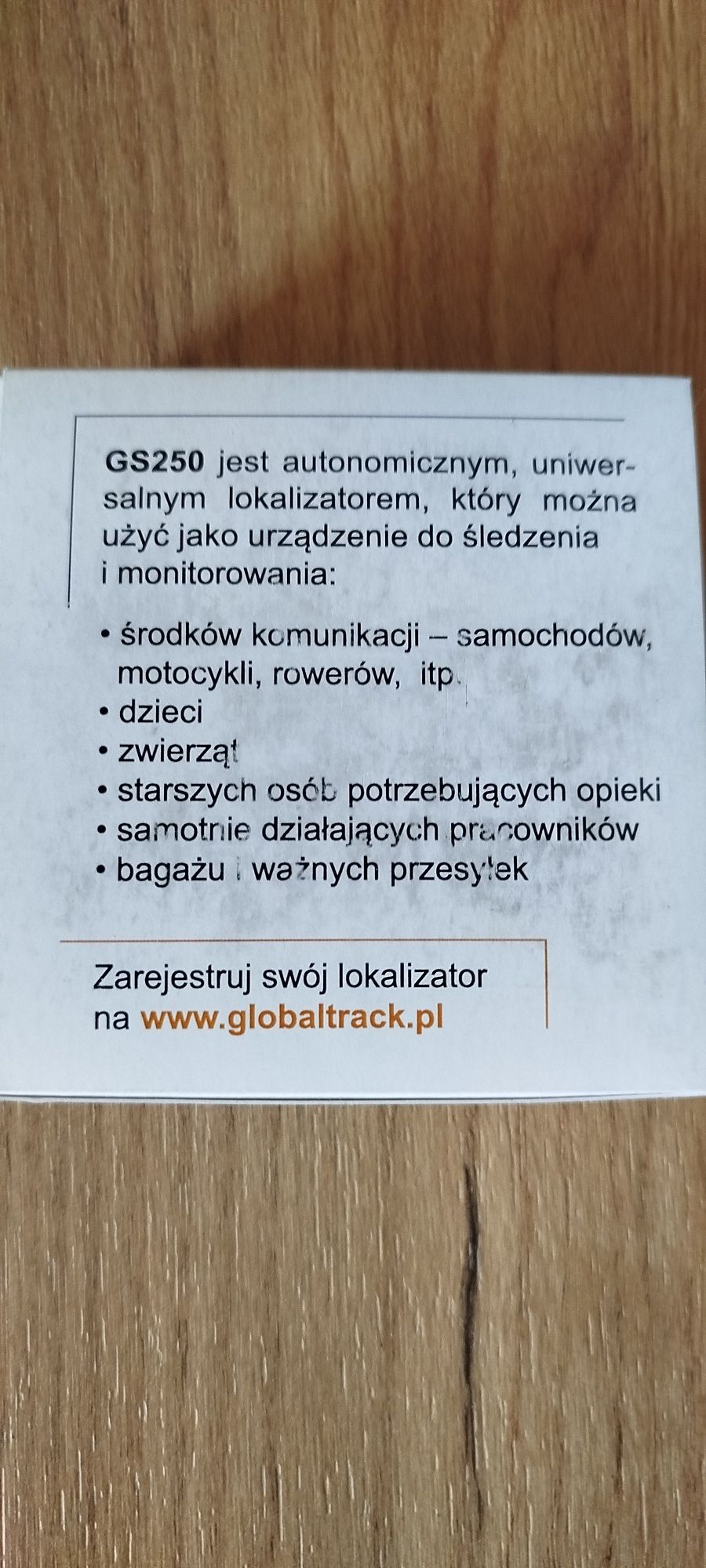 Lokalizator GPS GS250