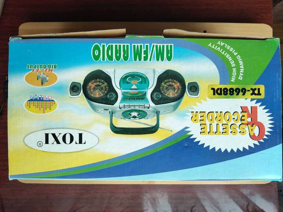 НОВАЯ! Аудиомагнитола кассетная FM TOXI приемник магнитофон