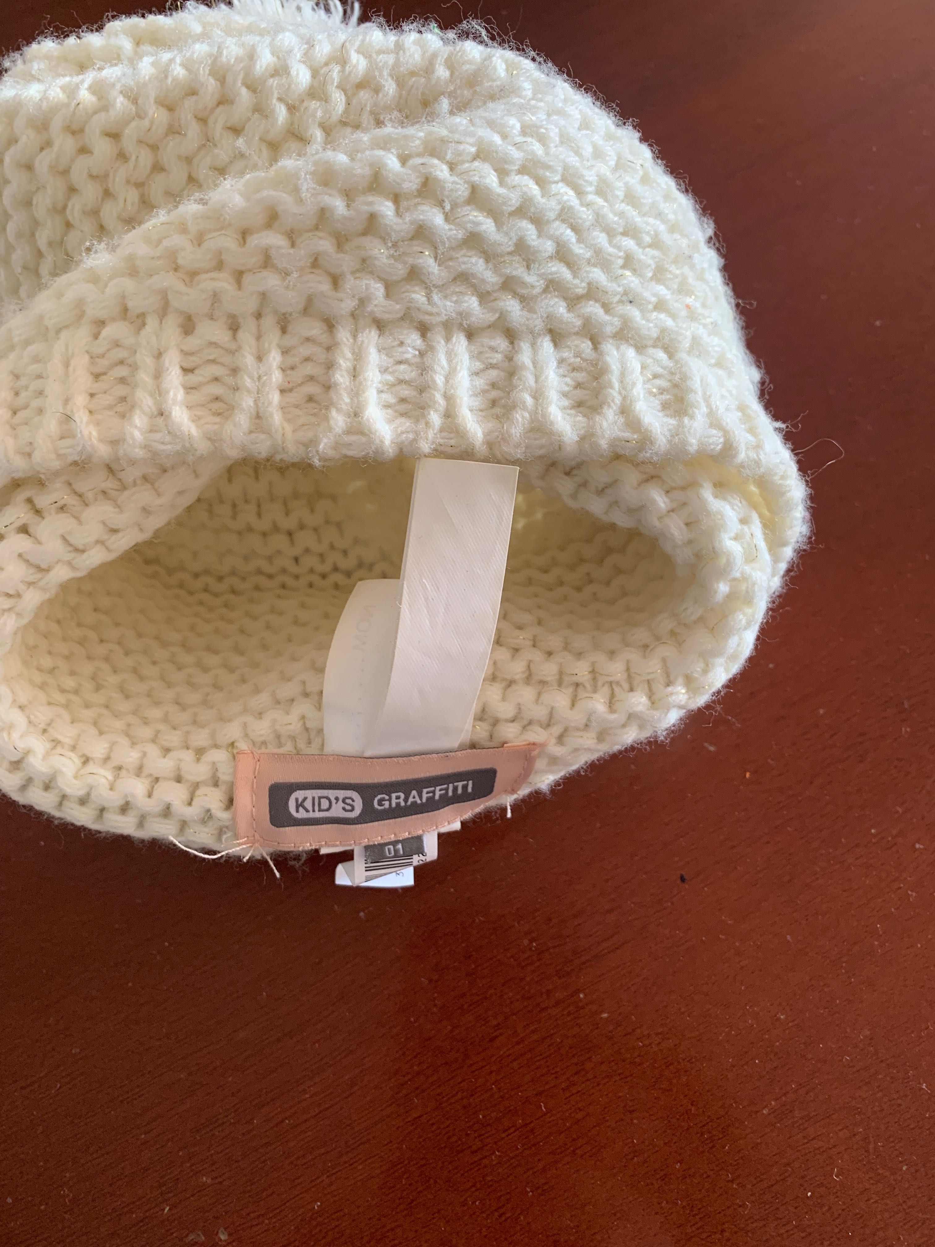 Gorro acrílico branco 20 cm dobrado perímetro 40cm