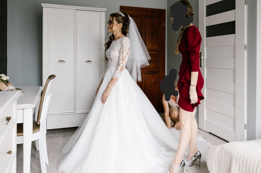 Suknia ślubna księżniczka rozmiar XS