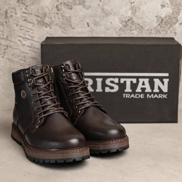 Чоловічі зимові черевики KRISTAN Шкіряне взуття