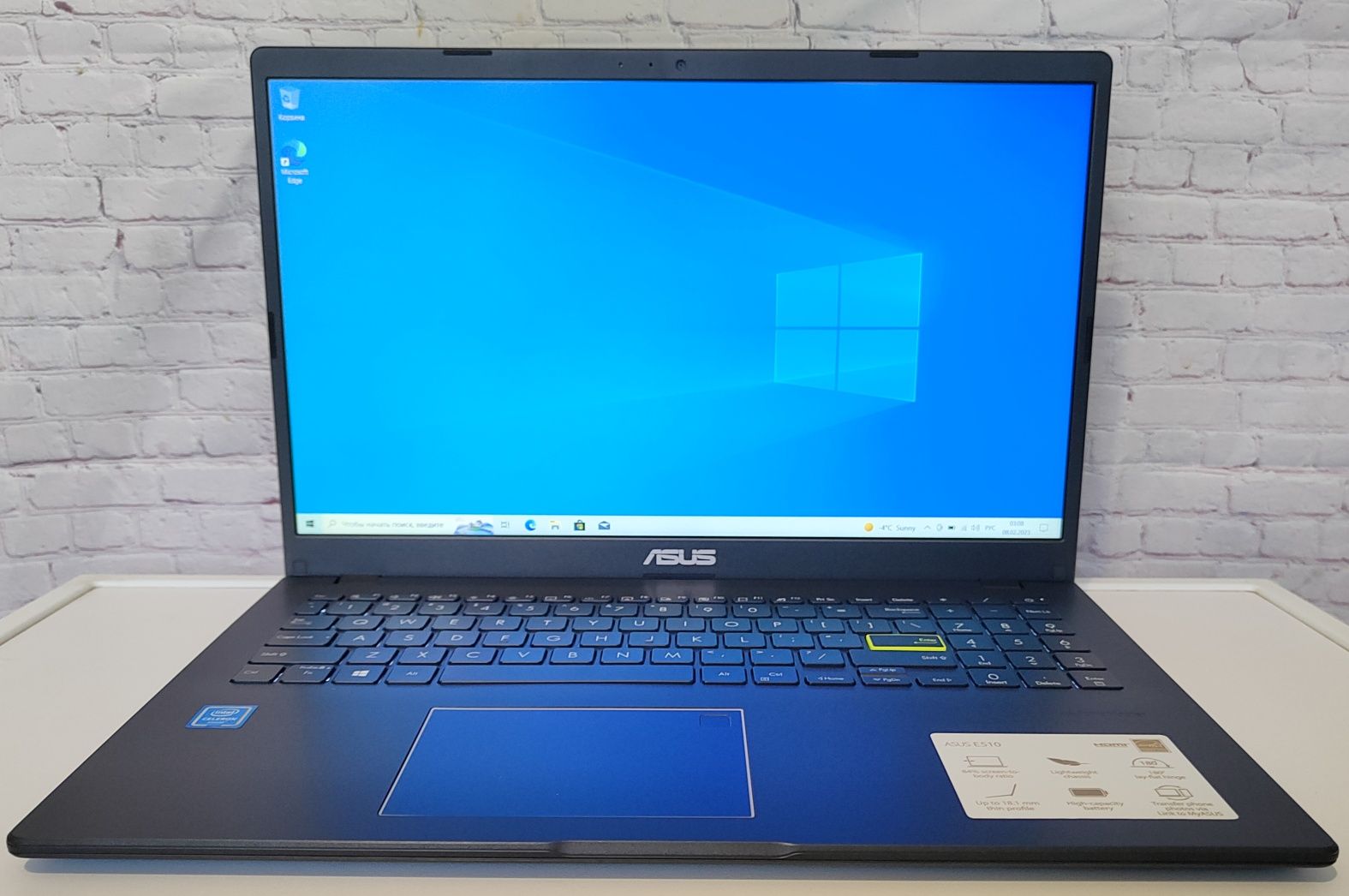 Ноутбук Asus L510 15.6" FHD, Intel N4020, 4Gb DDR4, 64Gb SSD