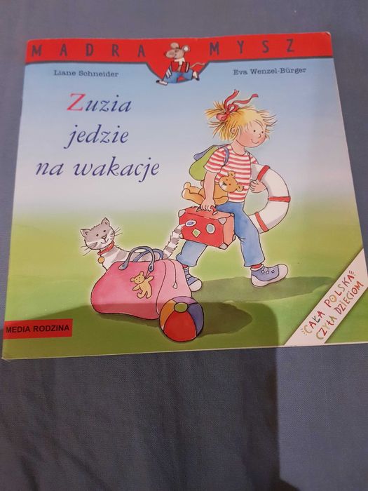 Książeczka dla dzieci Zuzia jedzie na wakacje Mądra mysz