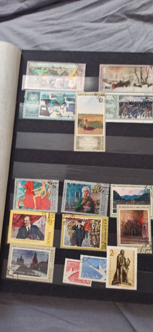 Klaser ze znaczkami prl  kolekcje ZSRR nrd rfn
