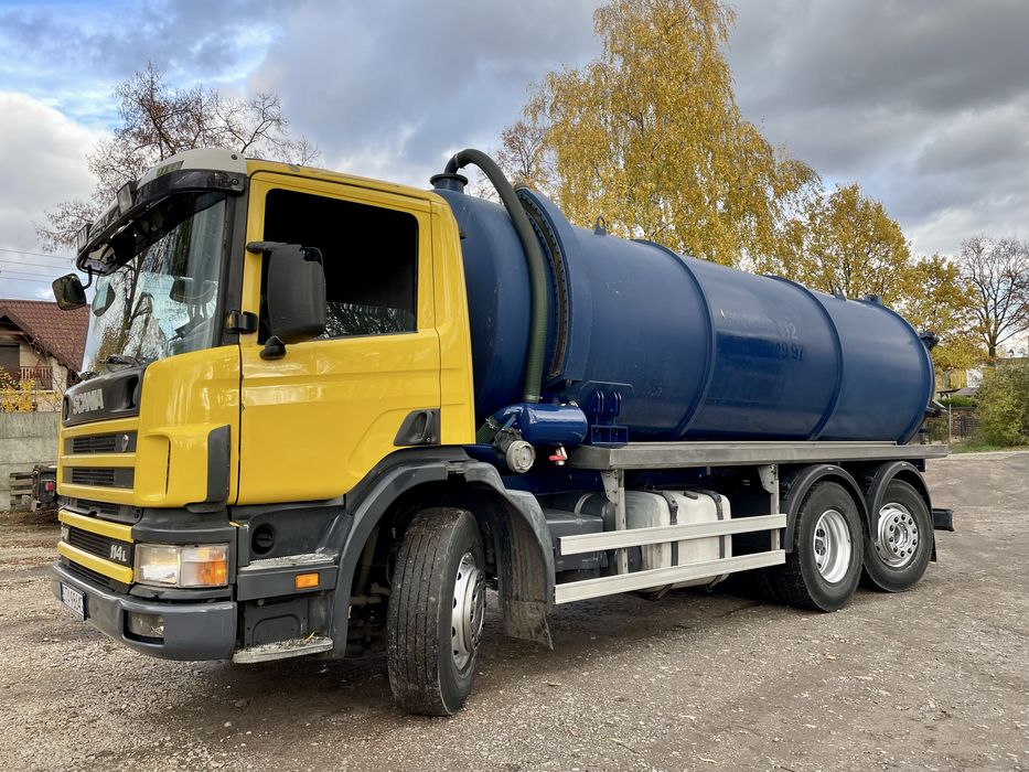 SCANIA 114, 2003r. 6x2 asenizacyjny specjalny szambiarka beczka 18.5m3