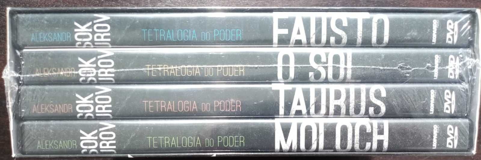 dvd: caixa Aleksandr Sokurov "Moloch", "Taurus", "O sol" e "Fausto"