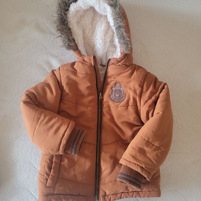 Kurtka zimowa 98 plus czapka, komin o rekawiczki