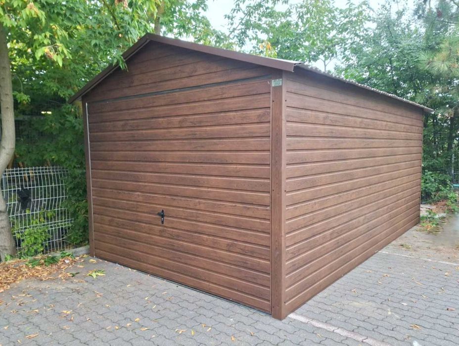 Garaż 3x5 Premium Drewnopodobny Wzmocniona Konstrukcja