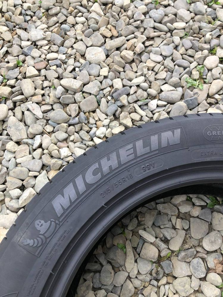 Шини 215/55 r18 Michelin Літо 2шт 2017р (340)