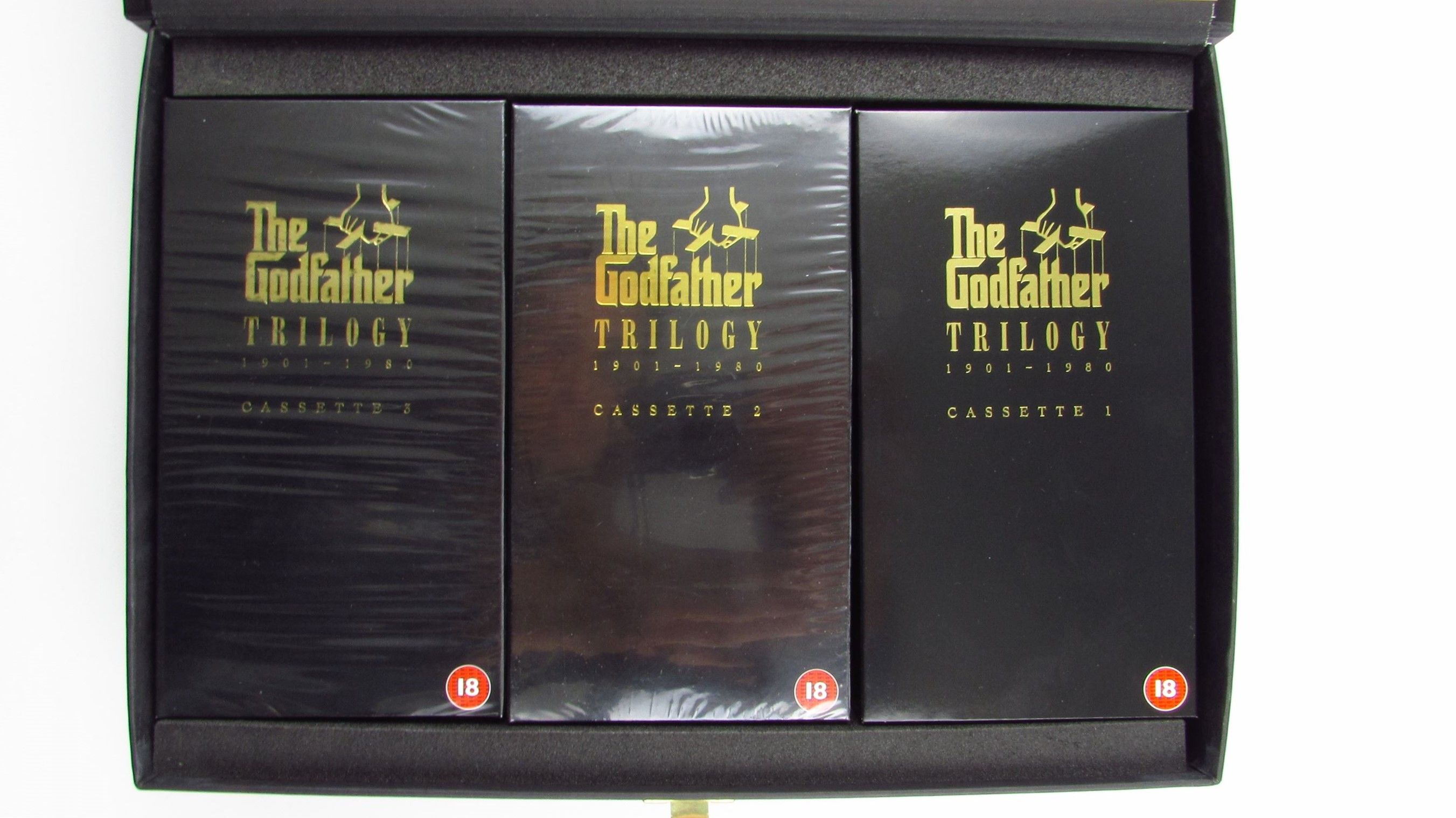 PARAMOUNT The Godfather Trilogy Ojciec Chrzestny Trylogia VHS BOX 1992