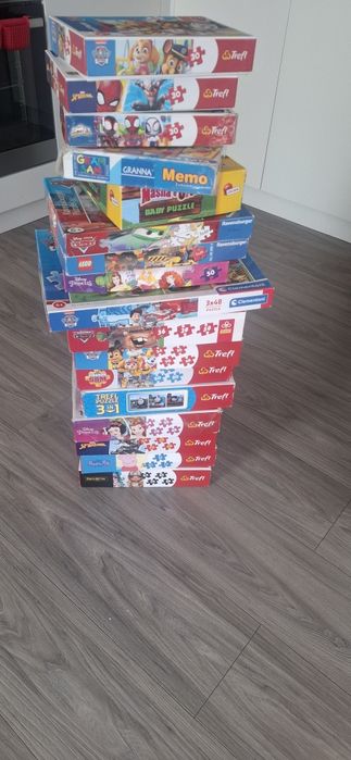 Puzzle - zestaw  pełne opakowania