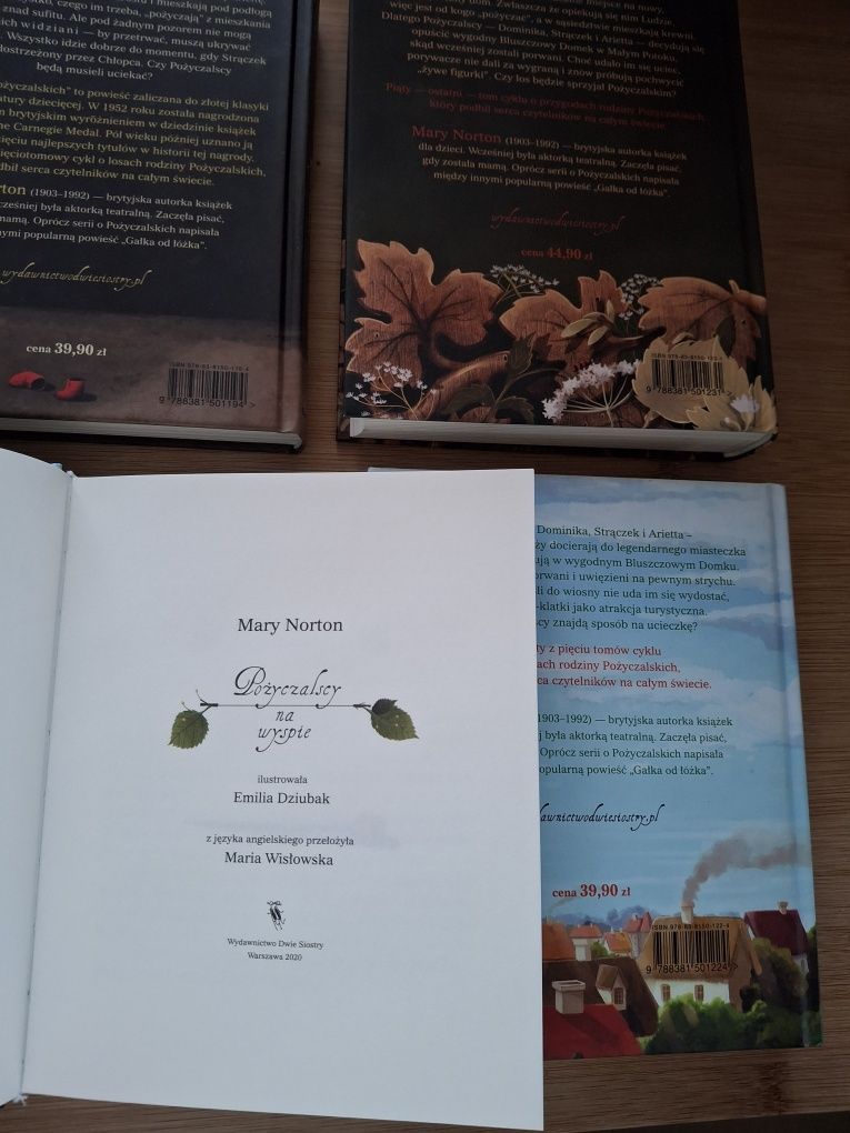 Pożyczalscy Mary Norton tomy 2-5