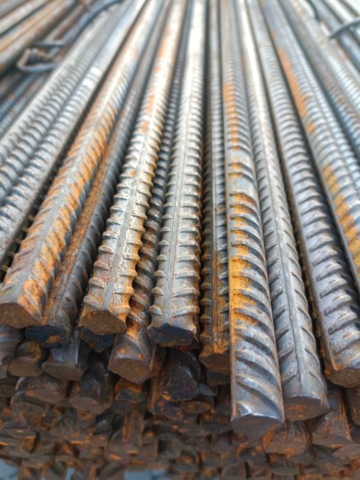 Pręty żebrowane, Żebro, stal, budowlana