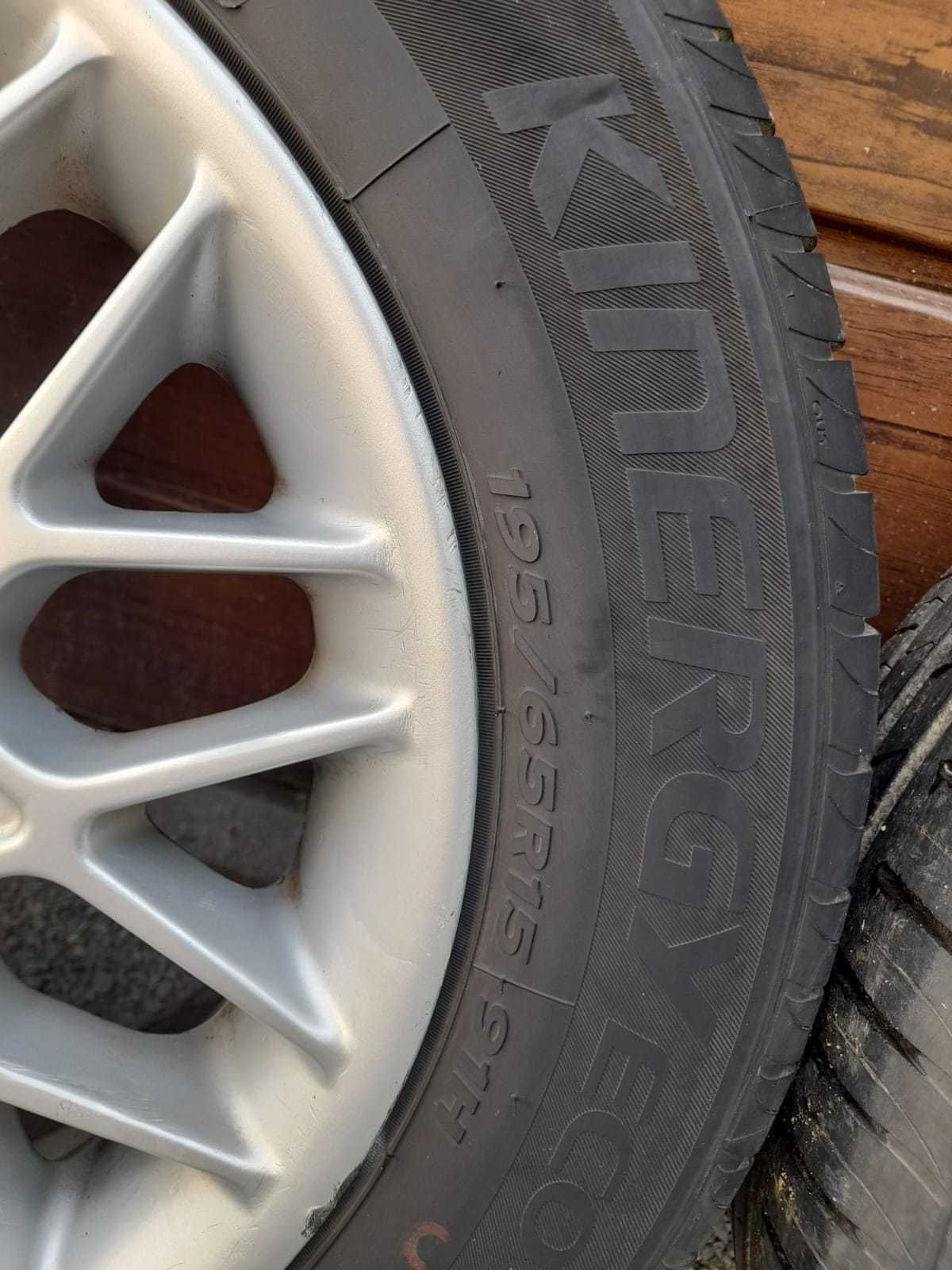 Alufelgi TSW 15 cali 4x100 ET35 z oponami letnimi