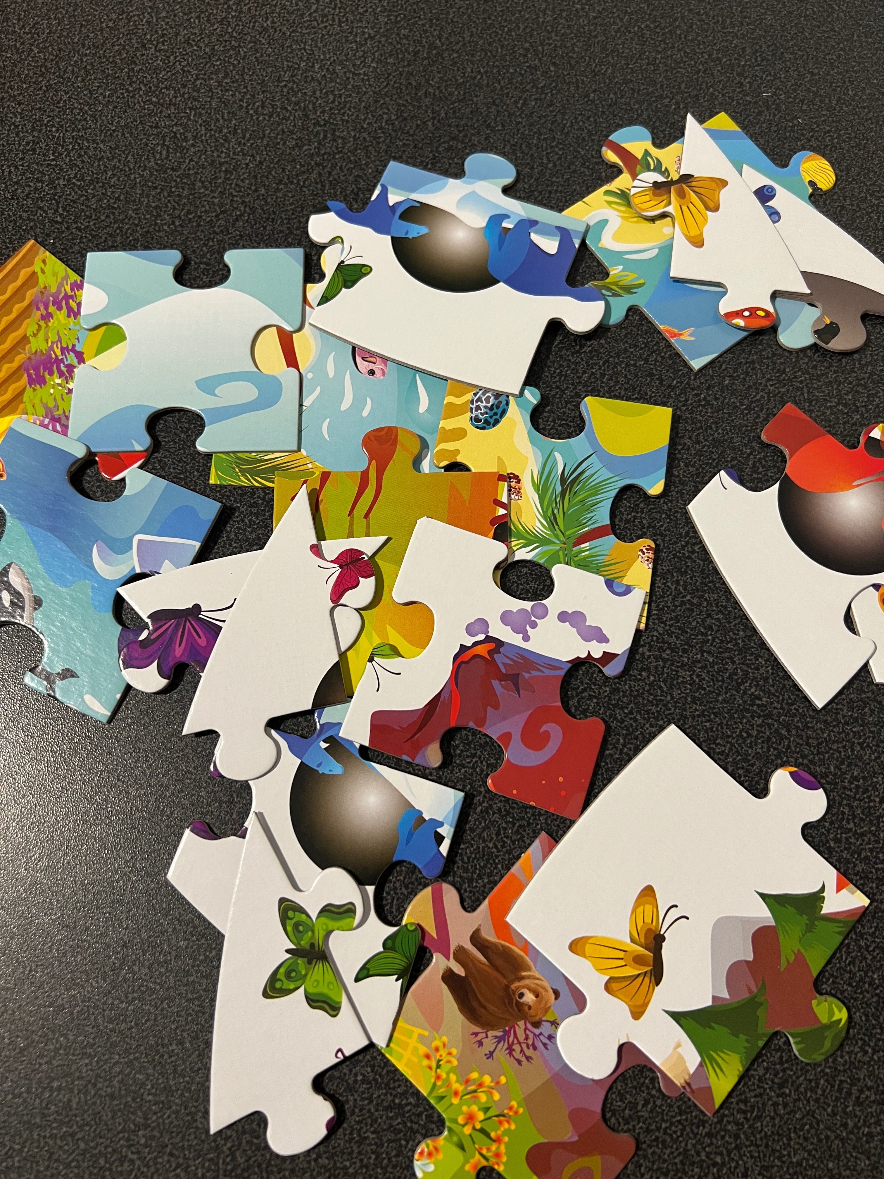 Puzzle Planeta Ziemia - Puzzle Małego Bystrzaka