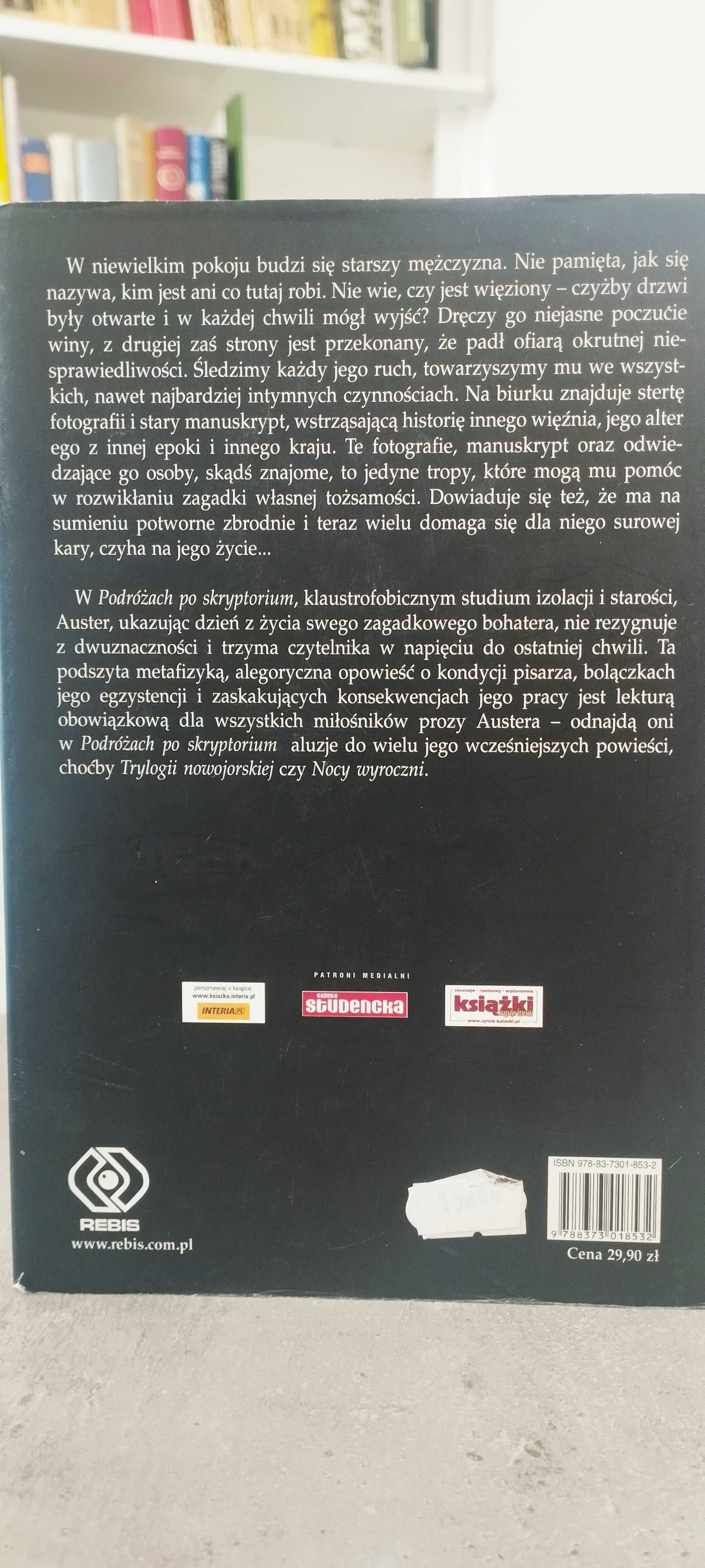 Podróże po skryptorium - Paul Auster - powieść