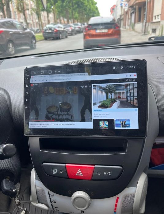 Rádio 10" android 2/32GB Toyota Aygo Peugeot 107 citroen C1 WIFI GPS