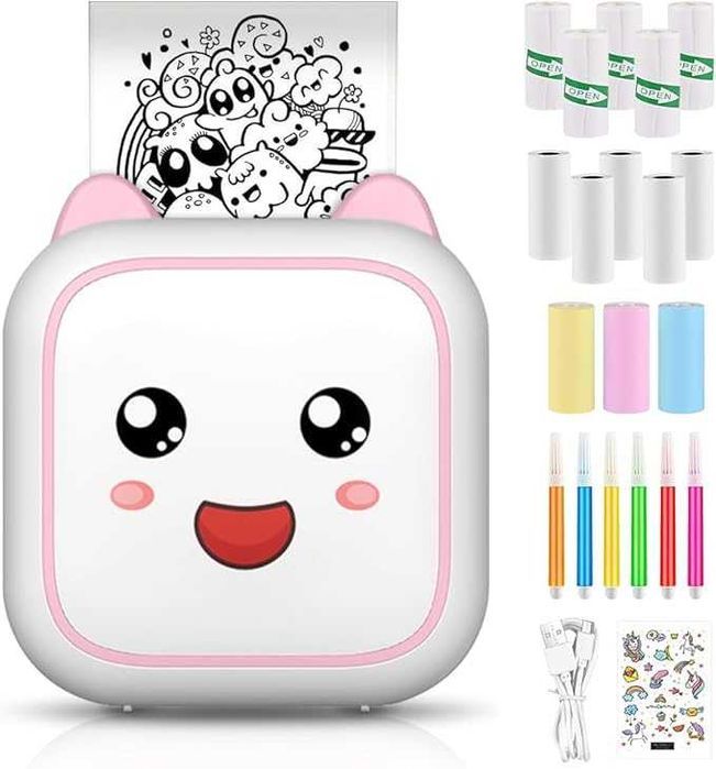 Przenośna Termiczna Drukarka Fotograficzna Aparat Zdjęć Natychmiastowy