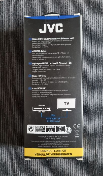 Cabo hdmi 4k JVC!!