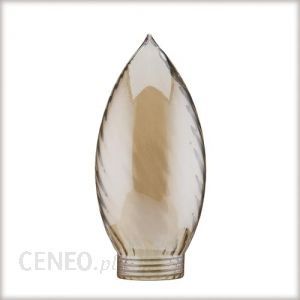 Klosz świecowy skręcony Minihalogen złoty