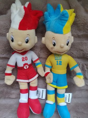 Kolekcjonerskie oryginalne MASKOTKI EURO 2012 Sławek i Slavko