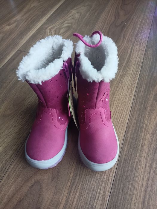 Nowe buty zimowe kozaki dziewczęce 25 skórzane Lasocki ccc