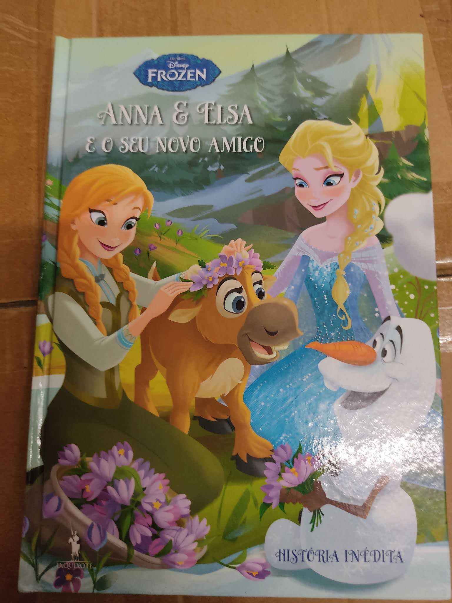 3 livros Frozen - Disney