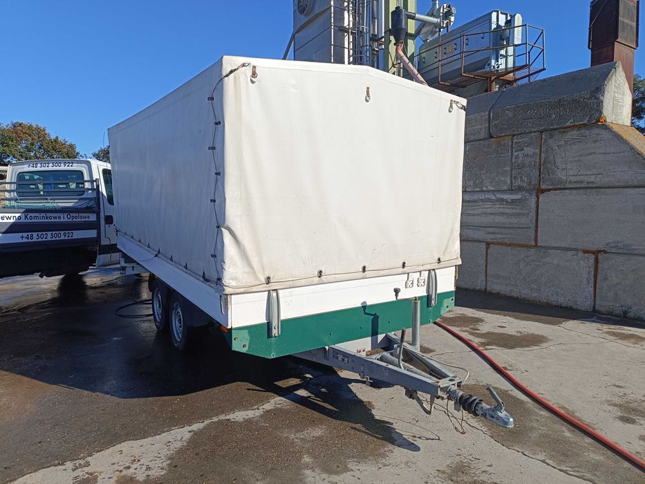 Przyczepka samochodowa z plandeką 410x200