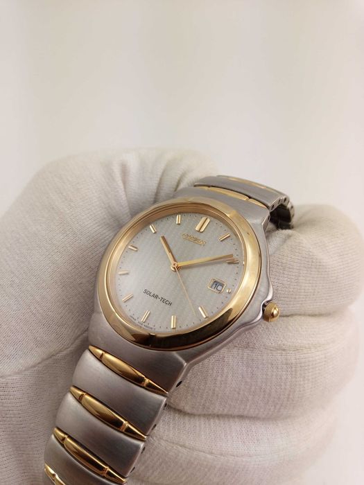 Японские мужские часы Citizen Eco-Drive AP8124-53P, сапфир, годинник
