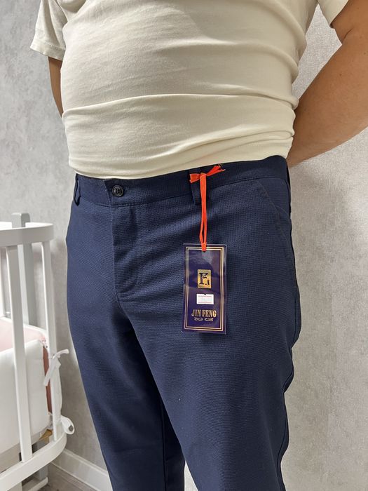 Брюки чоловічі, Нові штани чоловічі сині, нарядні штани