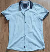 Camisa manga curta Bonobo, azul L slim fit como nova